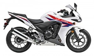 American Honda credited sales of its CBR500R for a strong fiscal first quarter.