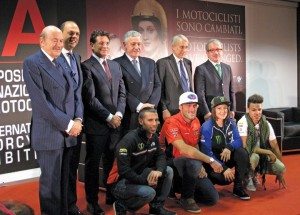 The EICMA inauguration keynote included an impressive lineup of Italian motorcycle industry dignitaries and politicians.