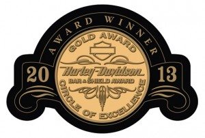 Thunderbird Harley-Davidson, owned by Scott Fischer Enterprises, was award the Gold Bar & Shield Award from the Motor Co.