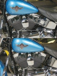 Beyond performance gains, ACCEL’s Stealth SuperCoil has the added benefit of hiding spark plug wires, as seen in this before (above) and after photo. 