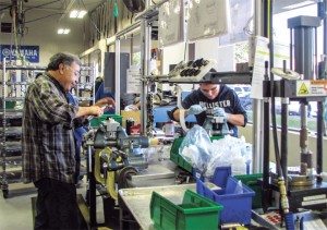 Fox runs two shifts out of its Watsonville, Calif., facility. All of Fox’s powersports shocks come out of this factory. 