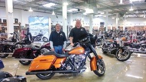 Craig Franz (right) and business partner Rick Jelke of Huntington Beach Harley-Davidson are the latest dealers to expand via a move to a new location.
