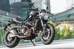 The all-new Ducati Monster 821 features a 112-hp water-cooled 821cc engine. It will be available at dealerships in July.