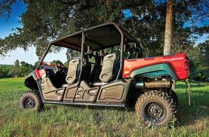 The Yamaha Viking VI was first revealed to 75 dealers who won a sales contest leading into the event at the Lost Pines Resort in Austin, Texas.