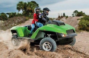 The 2-Up Quadski XL, which became available in dealerships in late June, has an MSRP of $47,650.