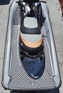 Easy installation is just one of the attractions of BlackTip Jetsports Elite traction mat products.