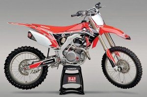 Yoshimura has designed franchise kits featuring a package of Yoshimura performance products for seven bikes, including the Honda CRF450R. 