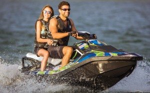 The 2015 Sea-Doo Spark offers six new graphic kits for a total of 26.