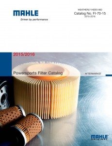 MHALE has published its 2015 powersports filter catalog.