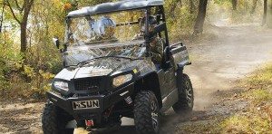 The HISUN Sector 550 is part of the company’s lineup of 14 UTVs and seven ATVs.