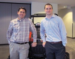 Extended warranty manager Tony Poll, left, and marketing analyst Chris Splan are among the team that brought Polaris’ extended service contract administration in house.