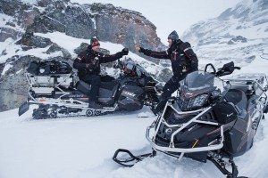 The Lynx Commander Touratech snowmobile is designed for ultimate winter adventures.