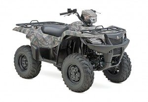 The 2015 KingQuad 750AXi Power Steering in Camo is part of the Rome, Ga., lineup.