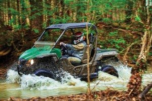  Whether on slick rock found in creek beds or any of a variety of terrain, the Yamaha Wolverine R-Spec felt at home.