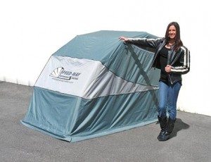 Speed-Way Motorsports Shelters are now available in Canada, thanks to distribution by Motovan.  