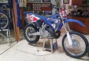Yamaha introduced its all-new YZ250X, along with 2016 updates to its other off-road bikes at the Early Years of Motocross Museum in Villa Park, Calif. 