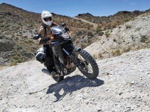 Jenny Morgan put the new Rally Raid Products for the Honda CB500 line to the test in a ride that included a trip through Moab, Utah. 