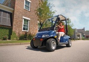 E-Z-GO’s 2Five is street legal on most state’s public roads with posted speed limits of 35 mph or less.
