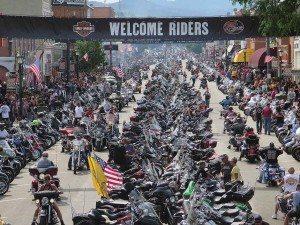 The South Dakota Department of Transportation reports that 965,130 vehicles entered the city of Sturgis from July 24-Aug. 9. This photo was taken on Monday, Aug. 3, the first official day of the rally, and the day the most vehicles (96,409) were reported entering the city. 