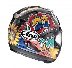 The Arai Corsair-X will be available in October, with a $969.95 MSRP for graphic options.