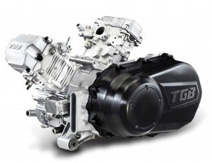 TGB recently developed a 1000cc engine designed for use in ATVs and side-by-sides.