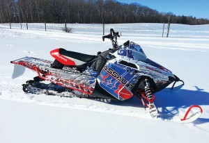 ArcticFX Graphics has teamed up with Polaris for sled wrap designs.
