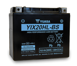 Yuasa’s new YIX20HL AGM battery is designed for cold weather use. 