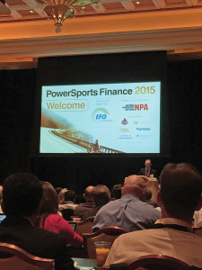Powersports lending took center stage at the Powersports Finance 2015 conference, which was held at the Wynn Las Vegas in conjunction with the 15th Annual Auto Finance Summit in October.