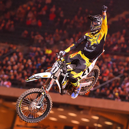 Jason Anderson earns the first 450SX victory for Husqvarna at Anaheim 1