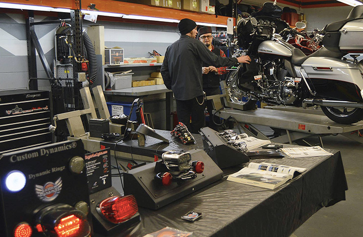 Customers who attended the Backstage Pass to Service at St. Paul Harley-Davidson got acquainted with the service department staff while learning about department offerings.