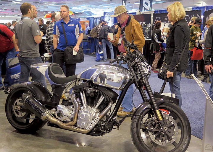 The new Arch KRGT-1 drew attention to the Michelin Tire booth.