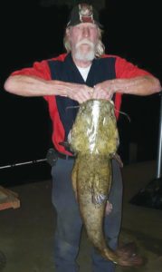 Kerry Woodard, senior service technician at Got Gear Motorsports, with his 43-pound beauty.