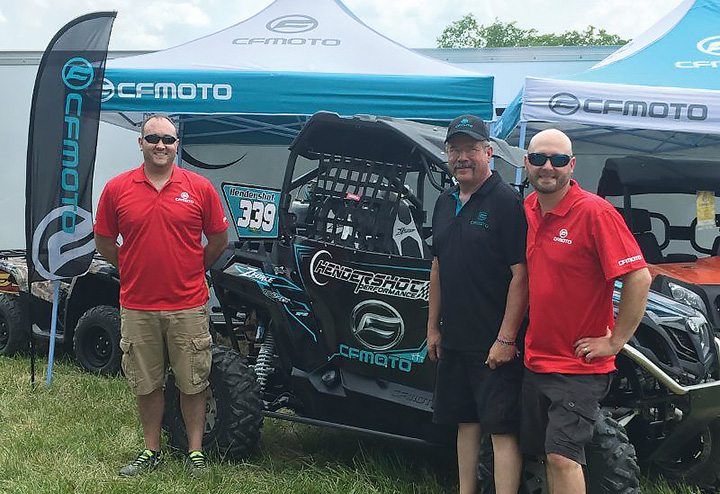 Mike Wittekind, Larry Hendershot and Matt Hendershot helped CFMOTO turn heads in its GNCC race debut.