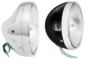 The new 7-inch Side Mount Headlights from BikeMaster are available in a standard and a slim version.