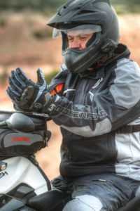 Moose Racing’s XC1 gloves are part of the adventure touring offerings. The gloves start at $34.95 and include cuff strap adjustments for a secure fit.
