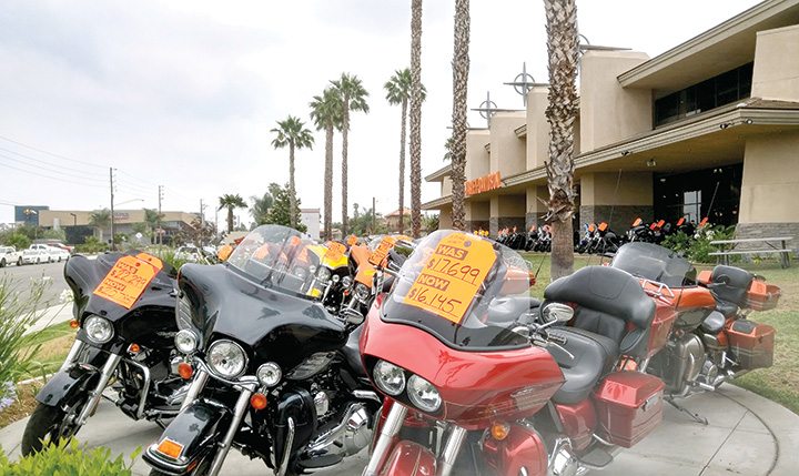 About 10,000-square-feet of showroom space will be added to Riverside Harley-Davidson by extending the dealership to the end of the outdoor overhang when it completes its upcoming expansion. 