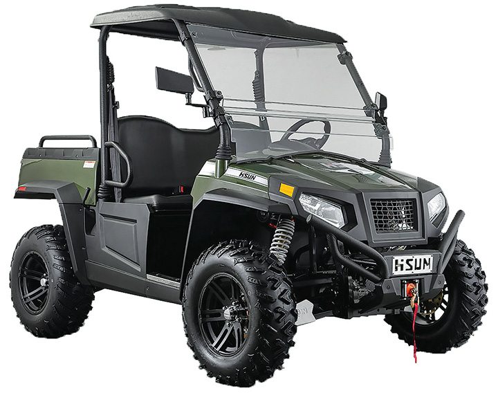HISUN’s all-new Sector E1 electric UTV features technology that is designed for longer run times.