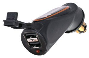 The PAC-069 allows riders to convert their Powerlet socket into a USB charger with two USB Type A connectors. 