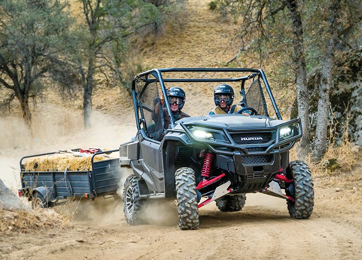 Utility side-by-sides, like the Honda Pioneer, have become popular work vehicles on farms, ranches, personal property and other areas where they can help complete tasks.