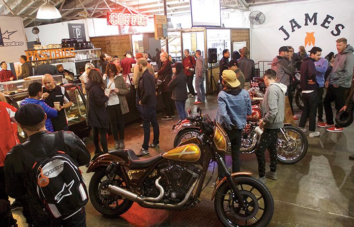 Alpinestars turned to The Space at James Coffee in San Diego to launch its latest products. The location provided an ideal setting that brought together a range of folks who love all things motorcycle.