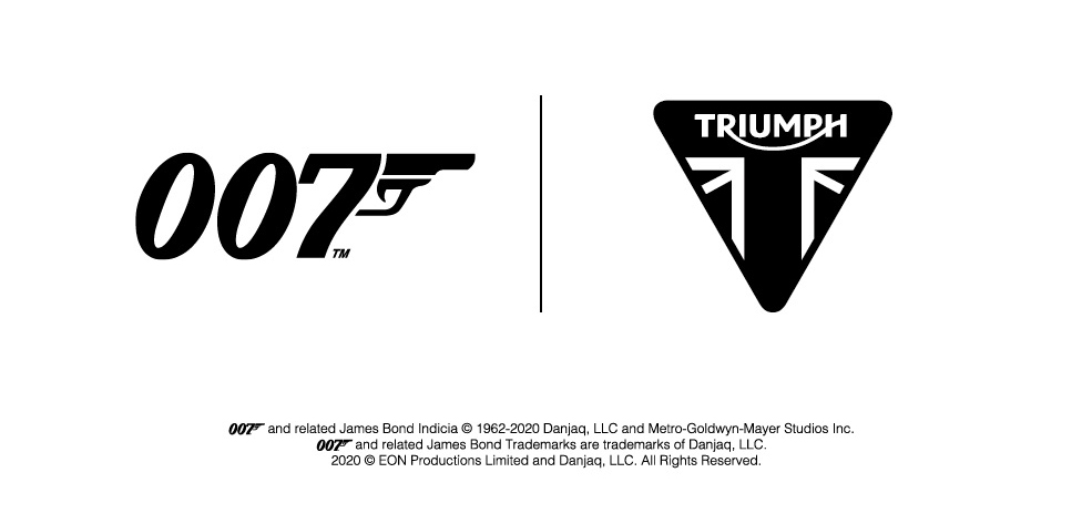 Triumph 007 logo for Bond Scrambler 1200 in Powersports Business article