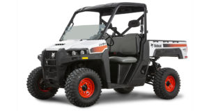 Bobcat gas side-by-side UTV for Powersports Business magazine article