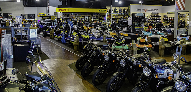 Showroom of Elk Grove Powersports in California for Powersports Business article