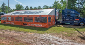 KTM truck for GNCC Georgia race article in Powersports Business