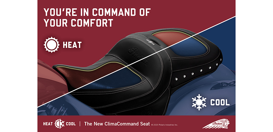 Indian launches heated and cooled seat, ClimaCommand