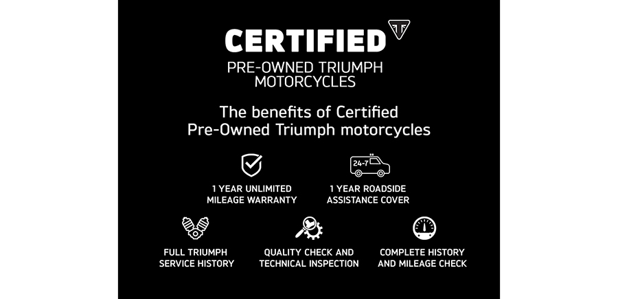 Triumph, certified, pre-owned