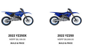Yamaha Canada, 2022 lineup, four-stroke, motorcycle, off-road