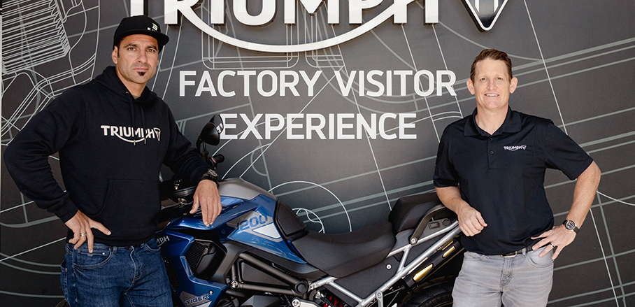 Carmichael tests Triumph’s new prototype motocross bike