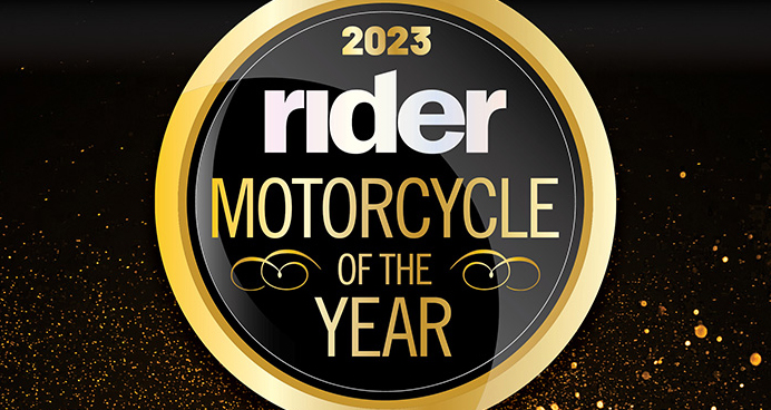 Rider Magazine 2023 Motorcycle of the year logo