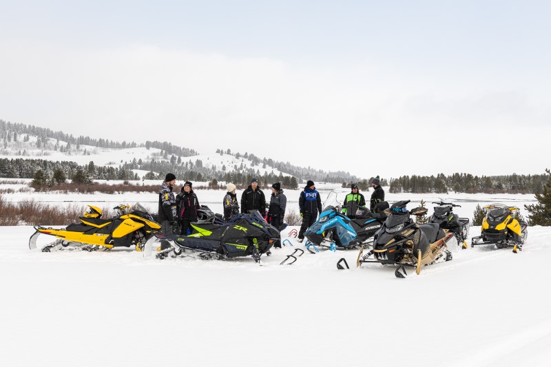 Photo of snowmobilers from the ISMA